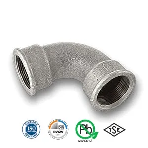 1/2" Galvanised FxF Short Bend Tube/Pipe Fitting EN10242