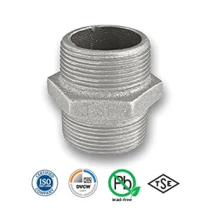 1/2" Galvanised Hexagon Nipple Tube/Pipe Fitting EN10242
