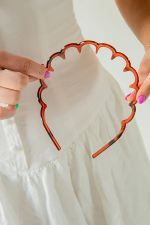 Amber Tortoise Wide Tooth Headband Andi
