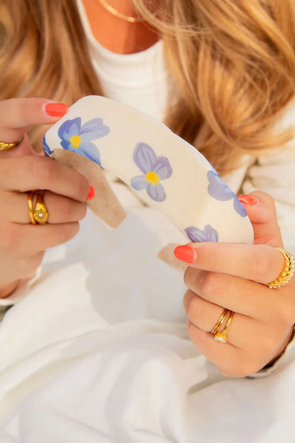 Blue Jasmine Padded Headband Andi