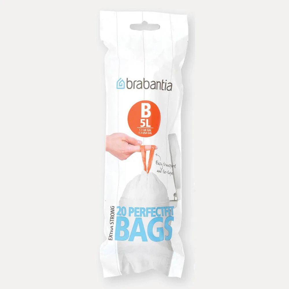 Brabantia PerfectFit Bags Code B 5L Slimline Single Roll