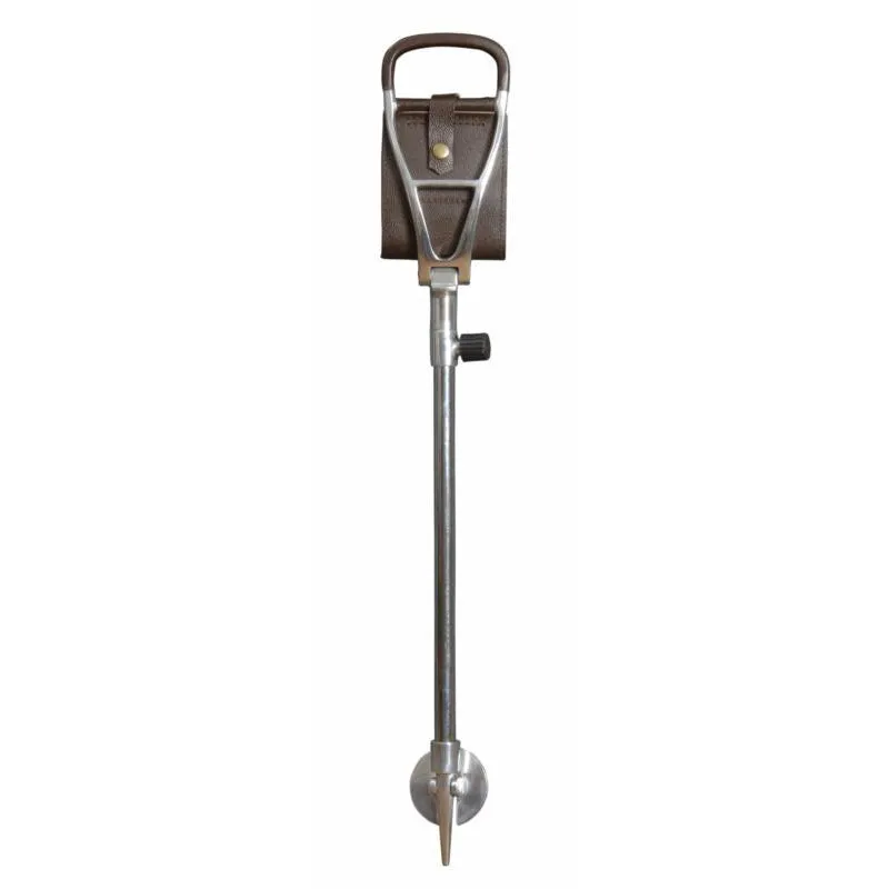 Classic Canes Polo Seat Stick Height Adjustable Brown Leather