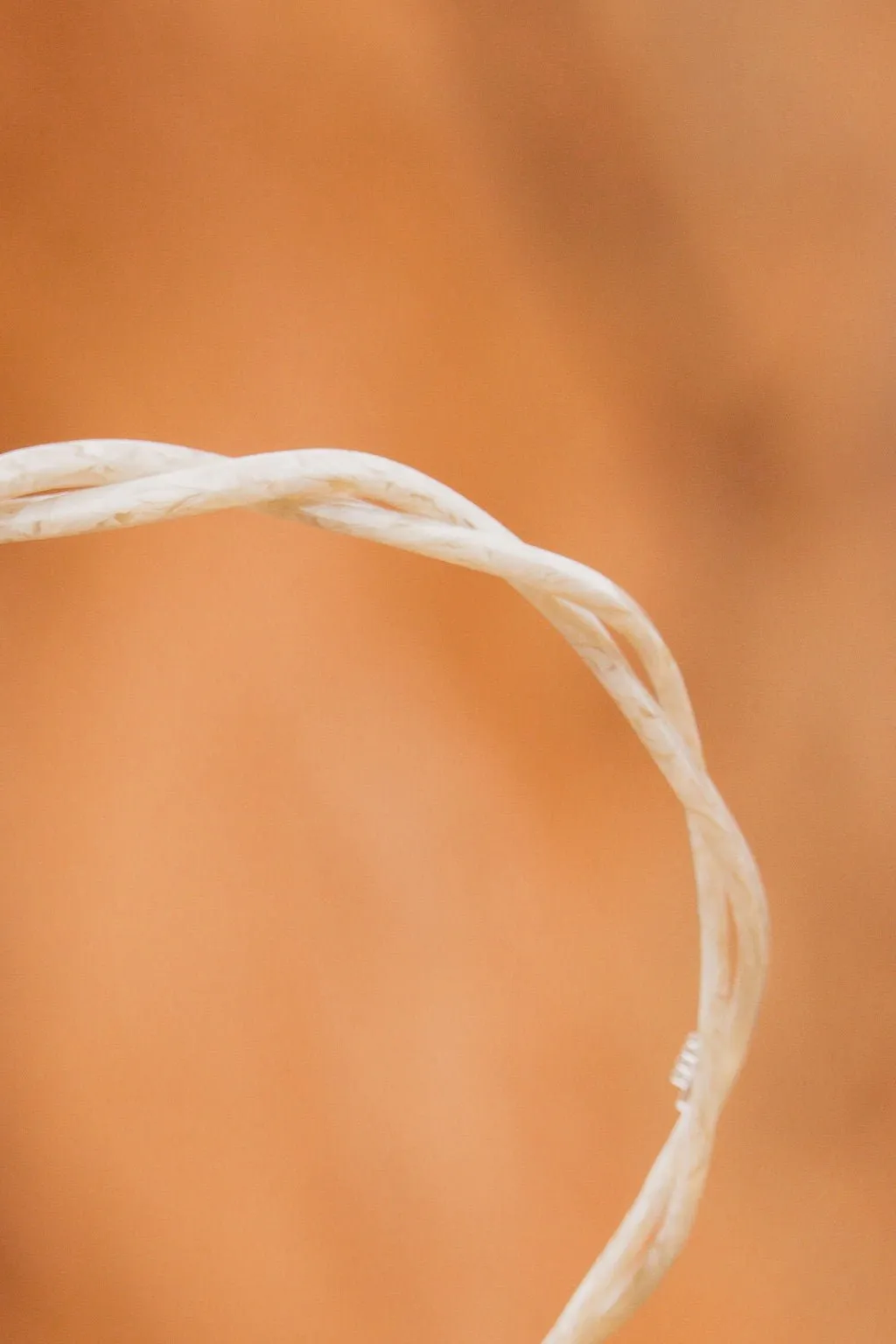 Cream Acetate Braided Headband Andi