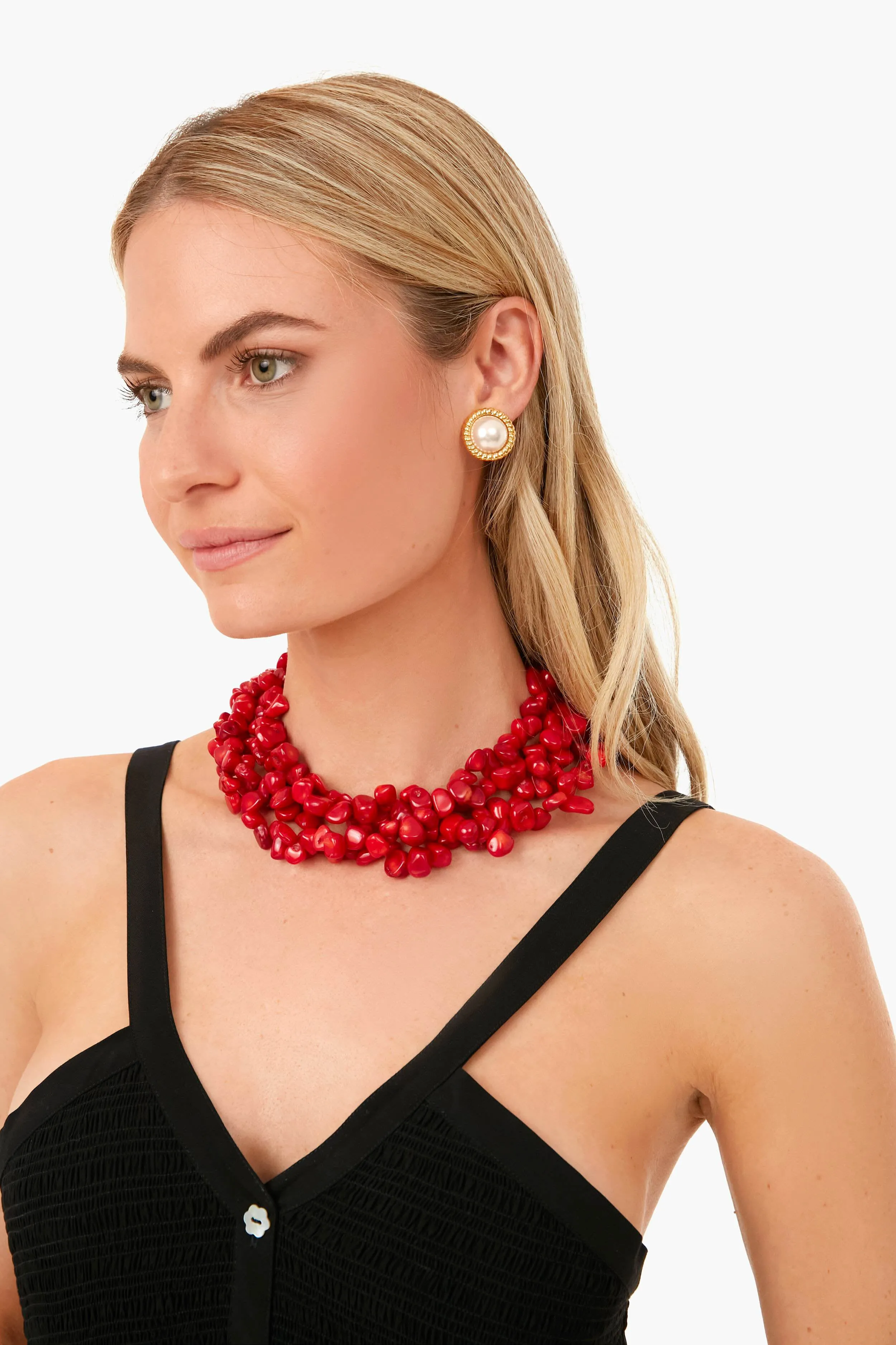 Dark Coral Necklace