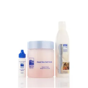 Dead Sea Spa Care DEADSEA-75 32 oz Serenity Salt Scrub and 8 oz Serenity Hand and Body Massage Lotion&#44; 1 oz Cuticle Oil Treatment