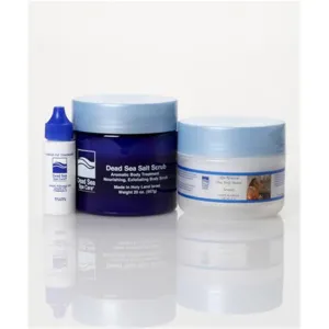 Dead Sea Spa Care DEADSEA-76 24 oz Serenity Salt Scrub and 8 oz Serenity Shea Body Butter&#44; Cuticle Oil