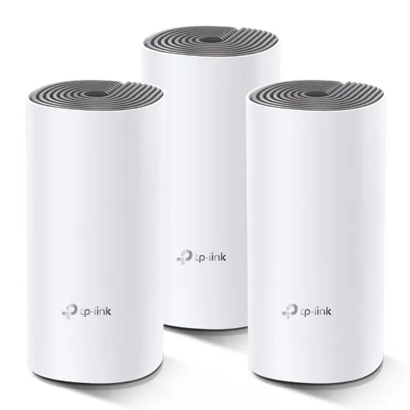 Deco E4 / Tp-Link Deco E4(3-Pack) | Ac1200 Whole Home Mesh Wi-Fi System White