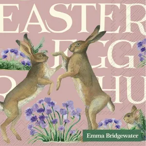 Emma Bridgewater Easter Hare Rose Cocktail Napkins