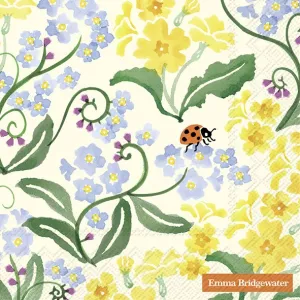 Emma Bridgewater Lunch Napkins Forget Me Not And Primrose