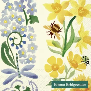 Emma Bridgewater Wildflowers Cream Cocktail Napkins