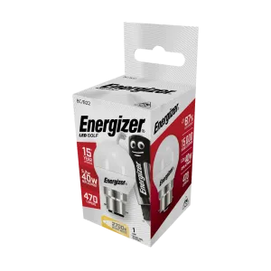 Energizer LED Golf BC/B22 Warm White 470lm 40W