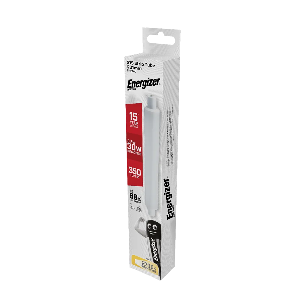 Energizer LED S15 Strip Tube Frosted Warm White 350lm 221mm