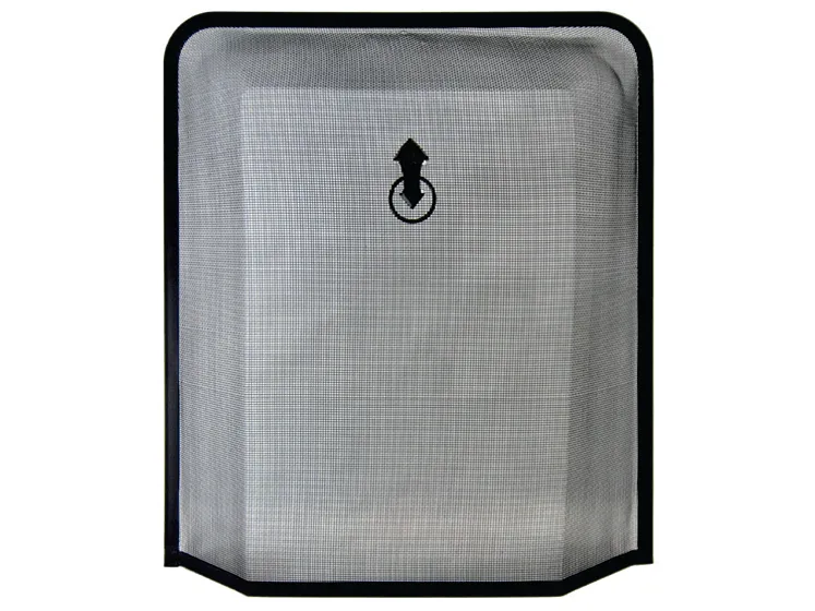 Fireside FPGSQ1 Black Square Firescreen 24 x 21 1/2