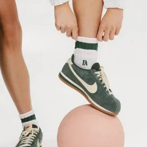 Fore All Retro Ankle Socks - Pink/Green