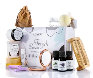 French Coconut Aromatherapy Handmade Gift Box, 20 Piece