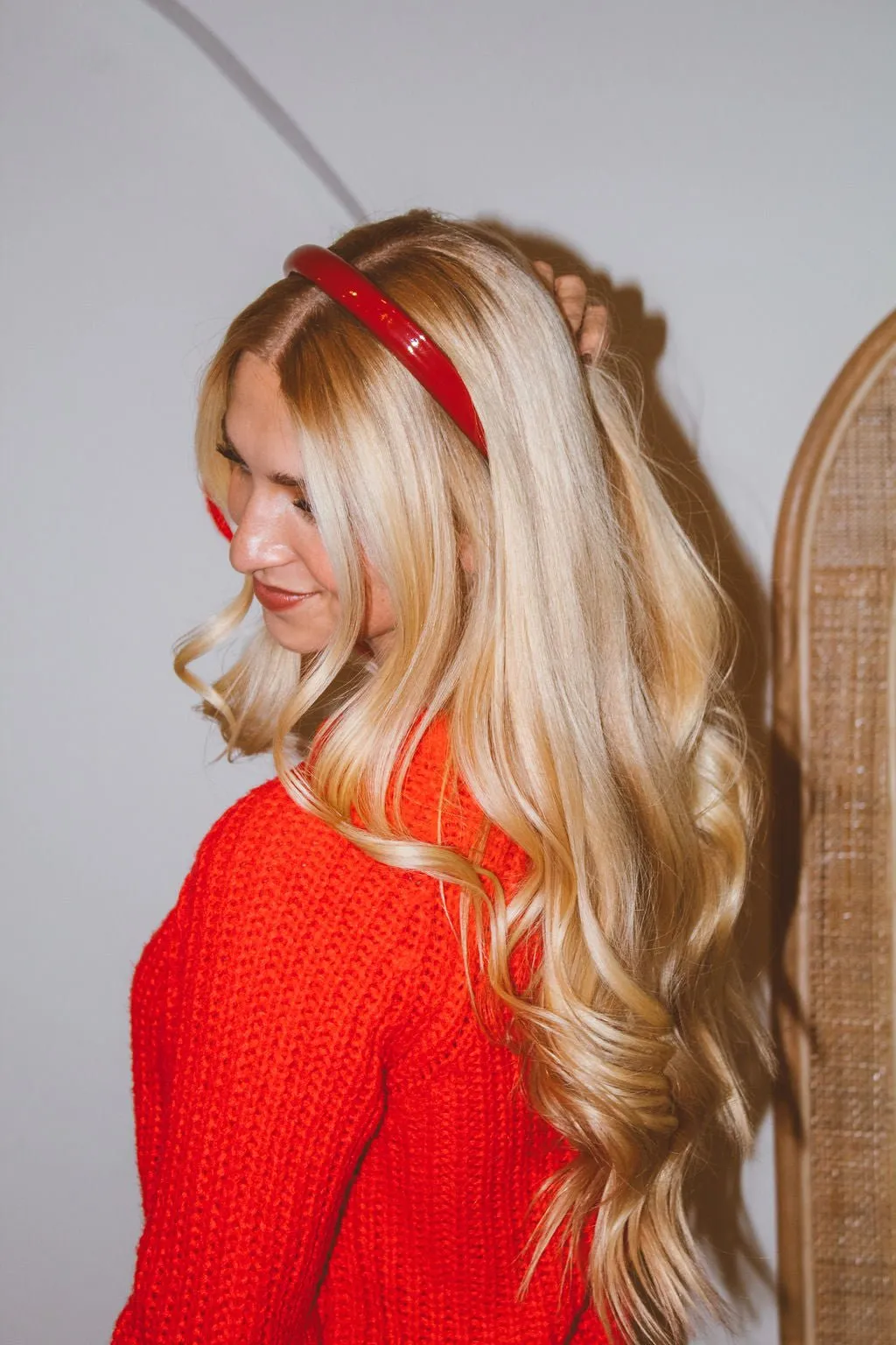 Glossy Leather Headband Andi