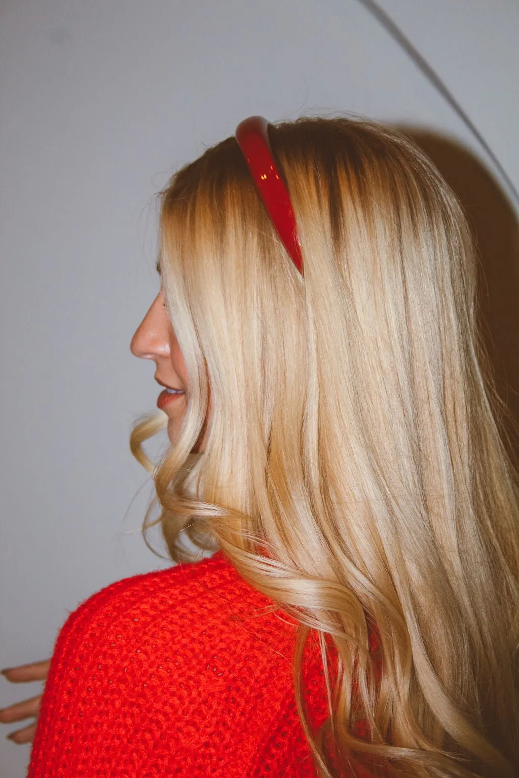 Glossy Leather Headband Andi