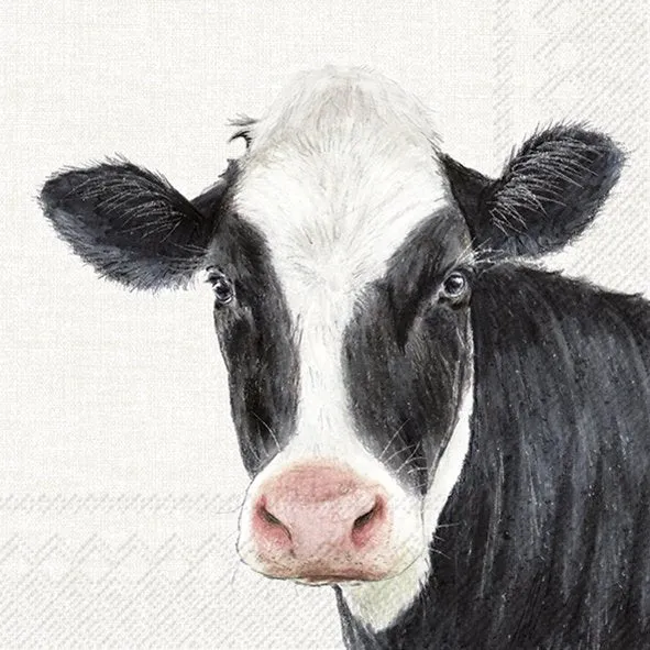 IHR Farm Cow Cream Lunch Napkins