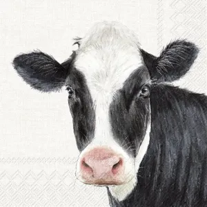 IHR Farm Cow Cream Lunch Napkins