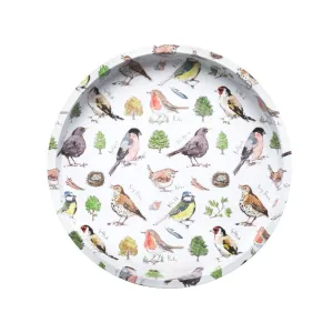 Kate Rhees Garden Birds Deepwell Tin Tray