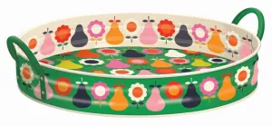 Kate Rhees Pears & Flowers Large Handle Tray