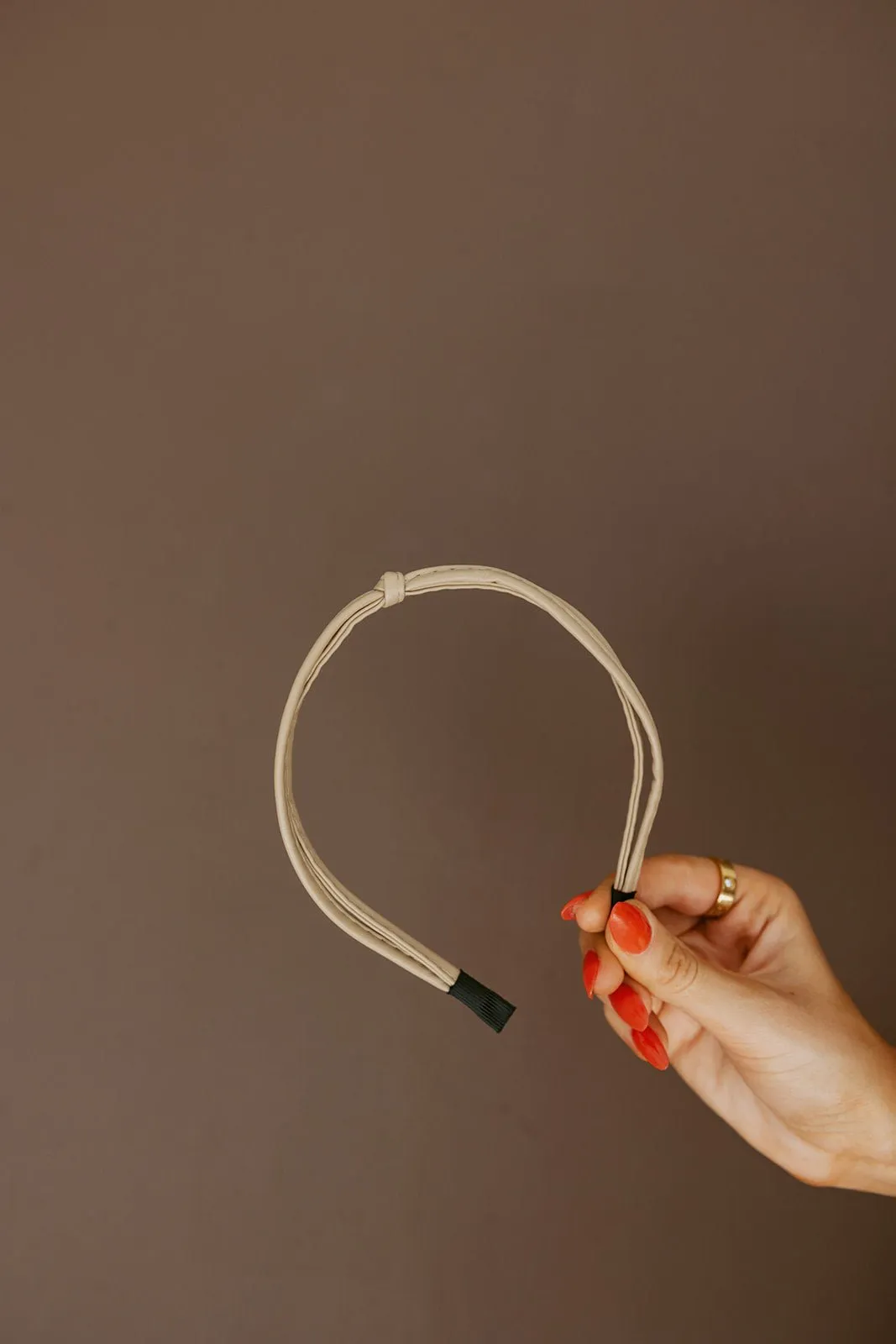 Leather Knot Headband Andi