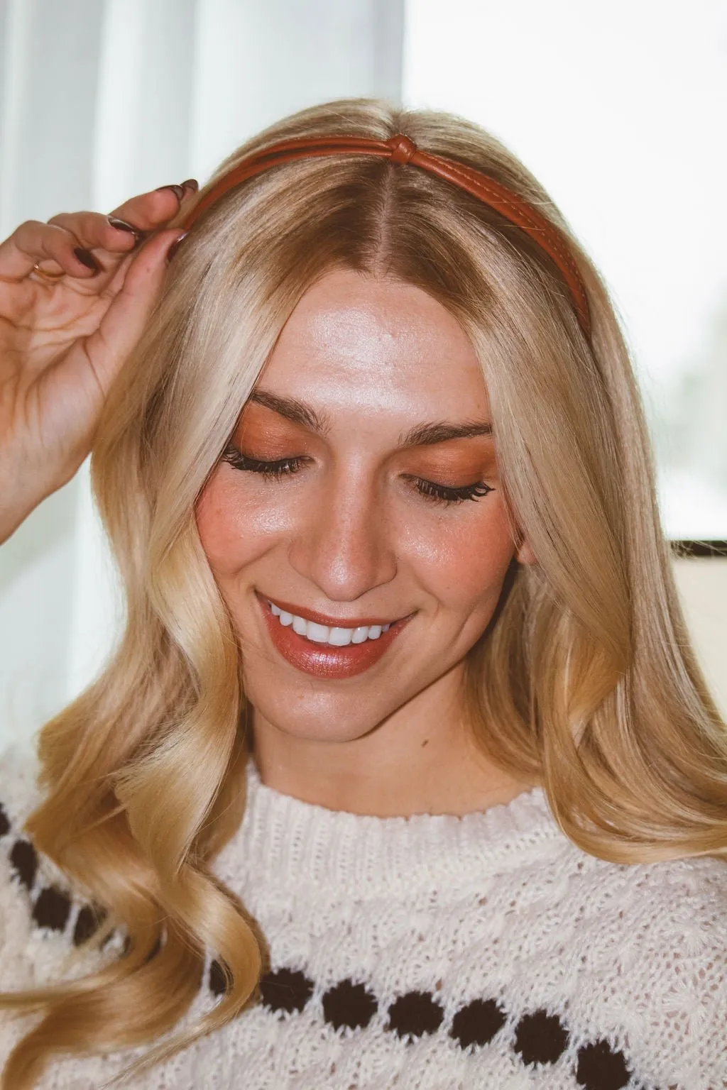 Leather Knot Headband Andi