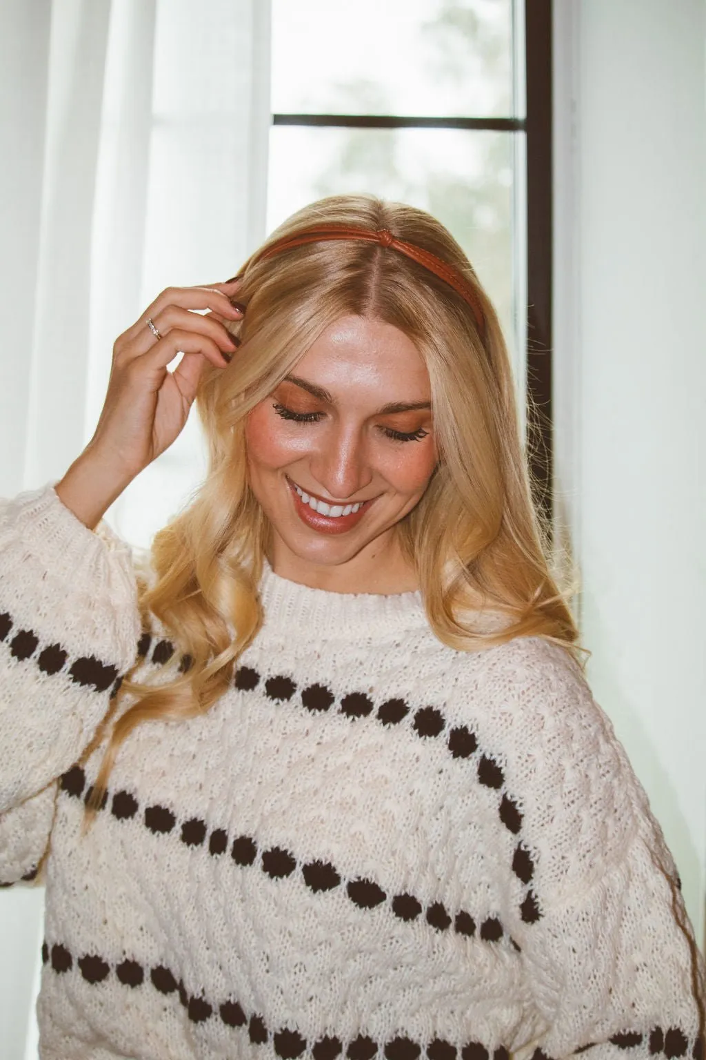 Leather Knot Headband Andi