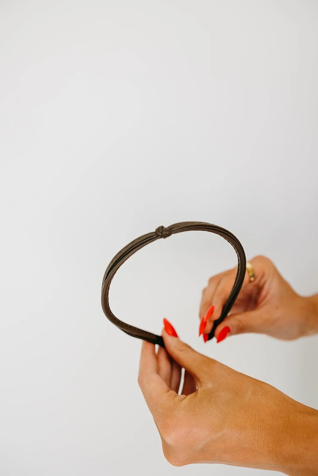 Leather Knot Headband Andi