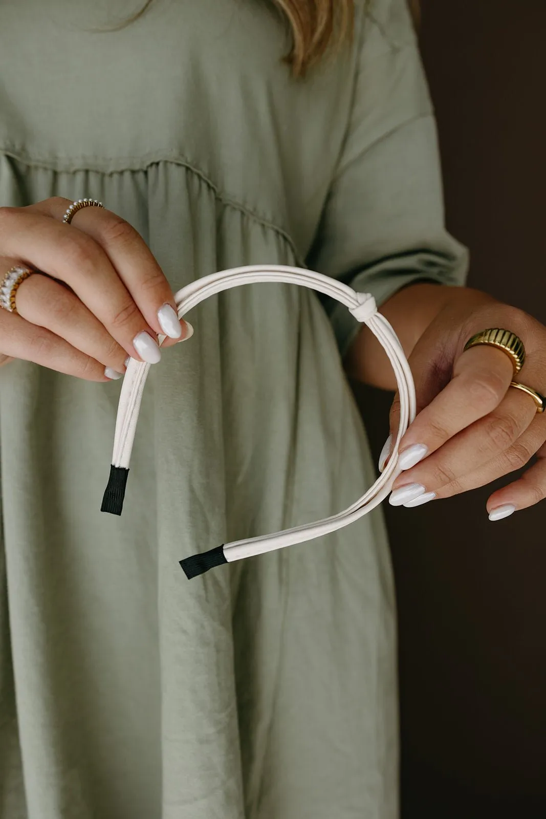 Leather Knot Headband Andi