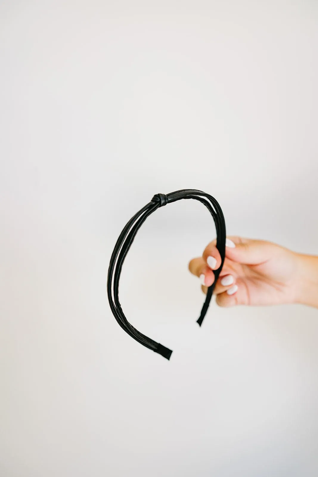 Leather Knot Headband Andi