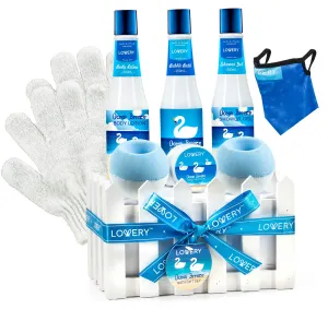 Lovery Bath Set - Ocean Breeze Scent - Home Spa Gift Basket  -10pc set