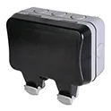 Masterplug IP66 13A Twin Exterior Switched Socket