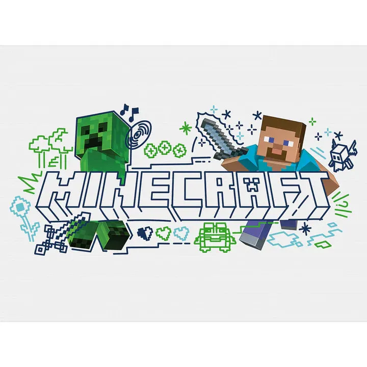 Minecraft (Creeper & Steve) 60X80 Canvas