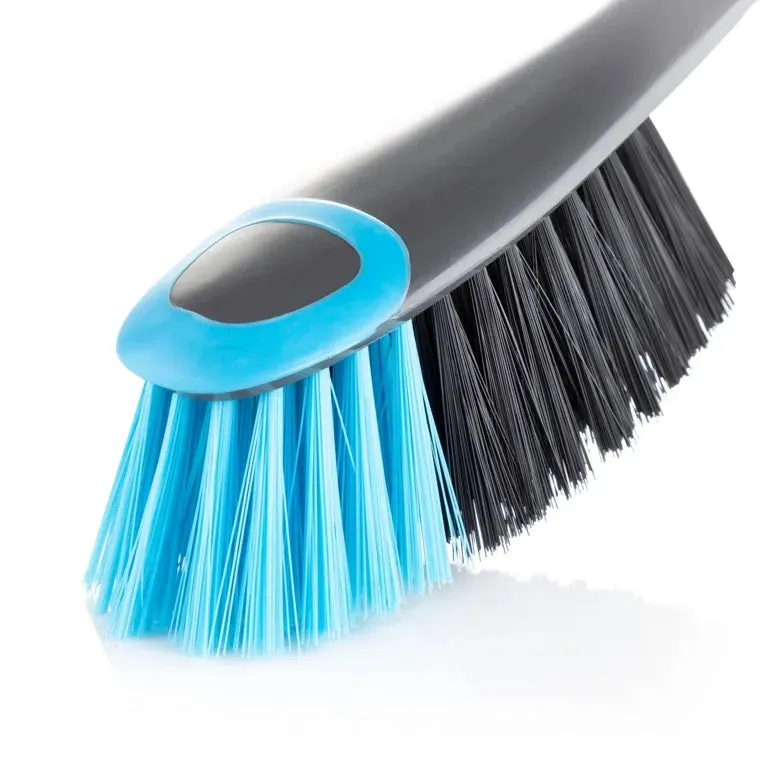 Minky Dustpan & Brush - Blue/Grey