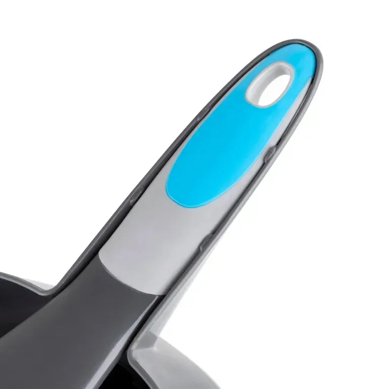 Minky Dustpan & Brush - Blue/Grey