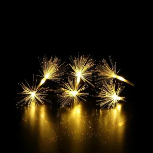 Noma Plug In Fibre Optic Stardust Fairy Lights 4.2m