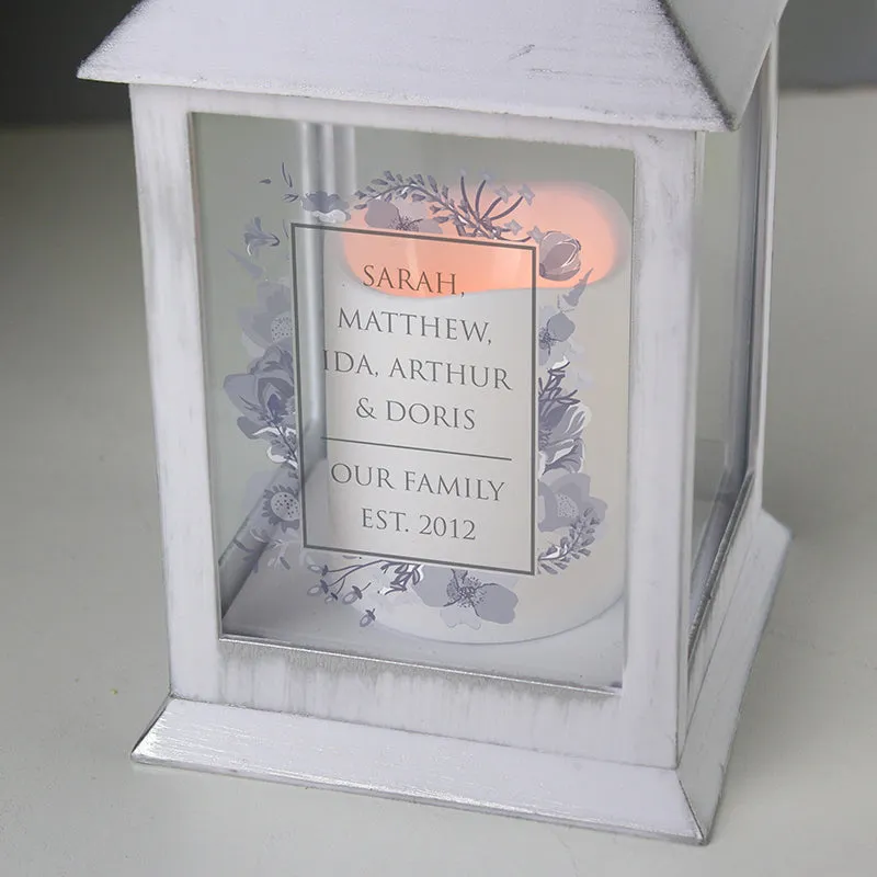 Personalised Soft Watercolour White Lantern (MRK-iD)