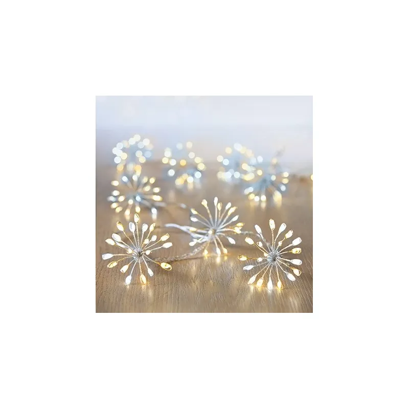 Premier 200 Ultra Bright Warm White Starburst String Lights With Timer