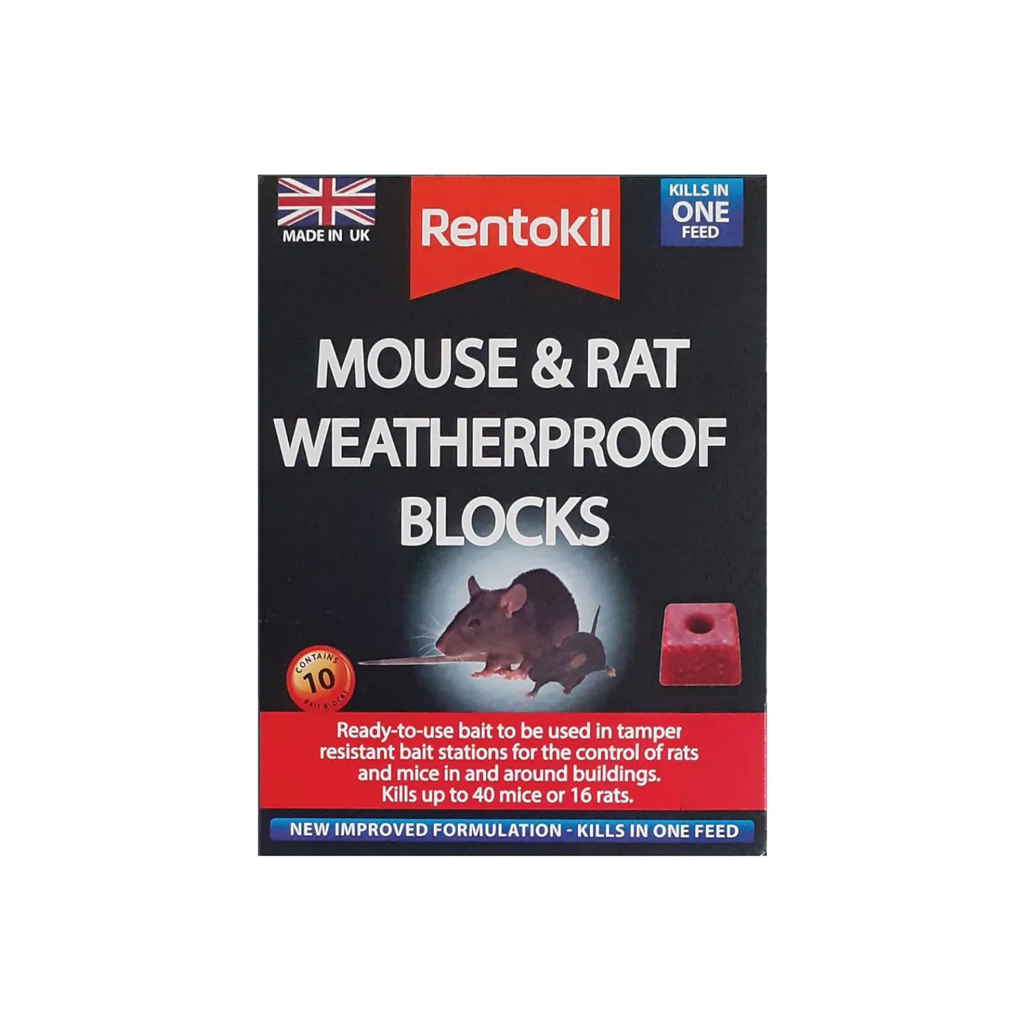 Rentokil Mouse & Rat Weatherproof Blocks