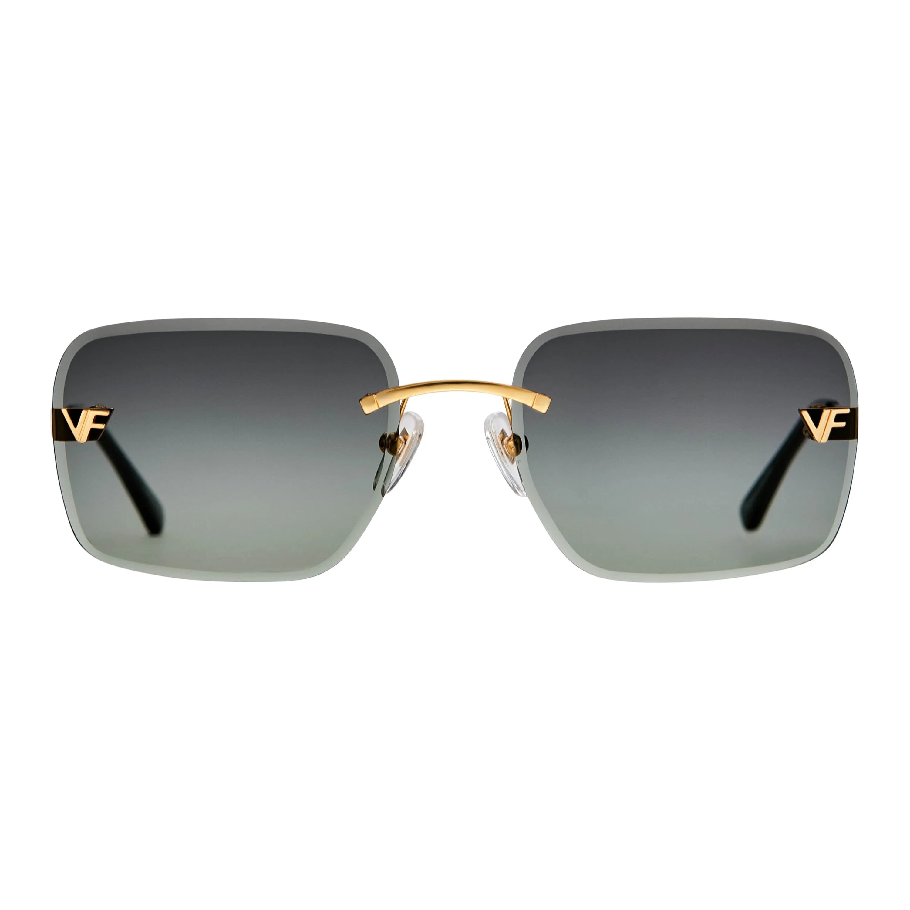 Rivington XL Rimless Drill Mount 24KT Gold