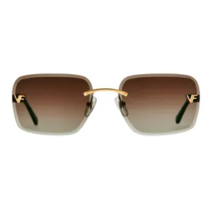 Rivington XL Rimless Drill Mount 24KT Gold