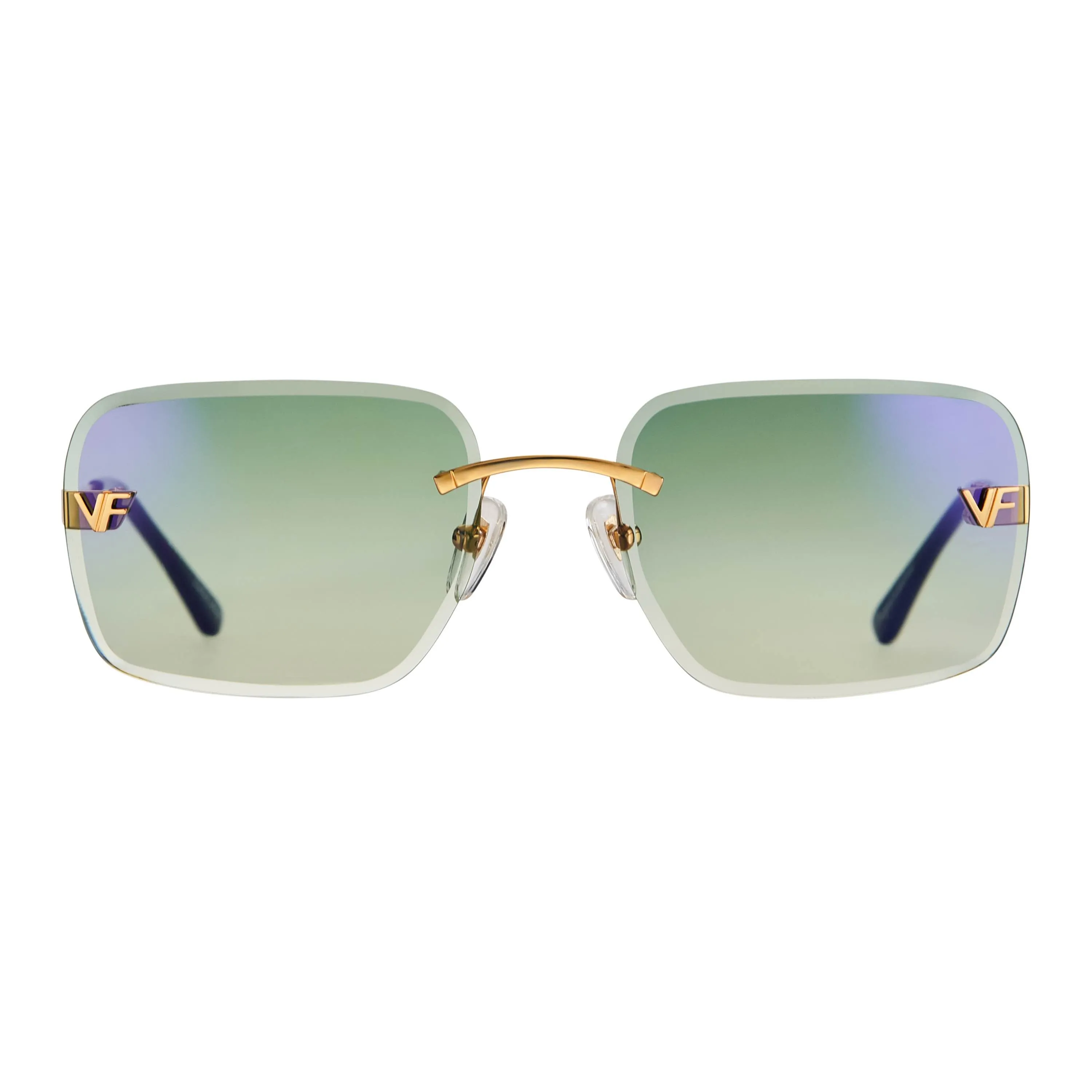 Rivington XL Rimless Drill Mount 24KT Gold