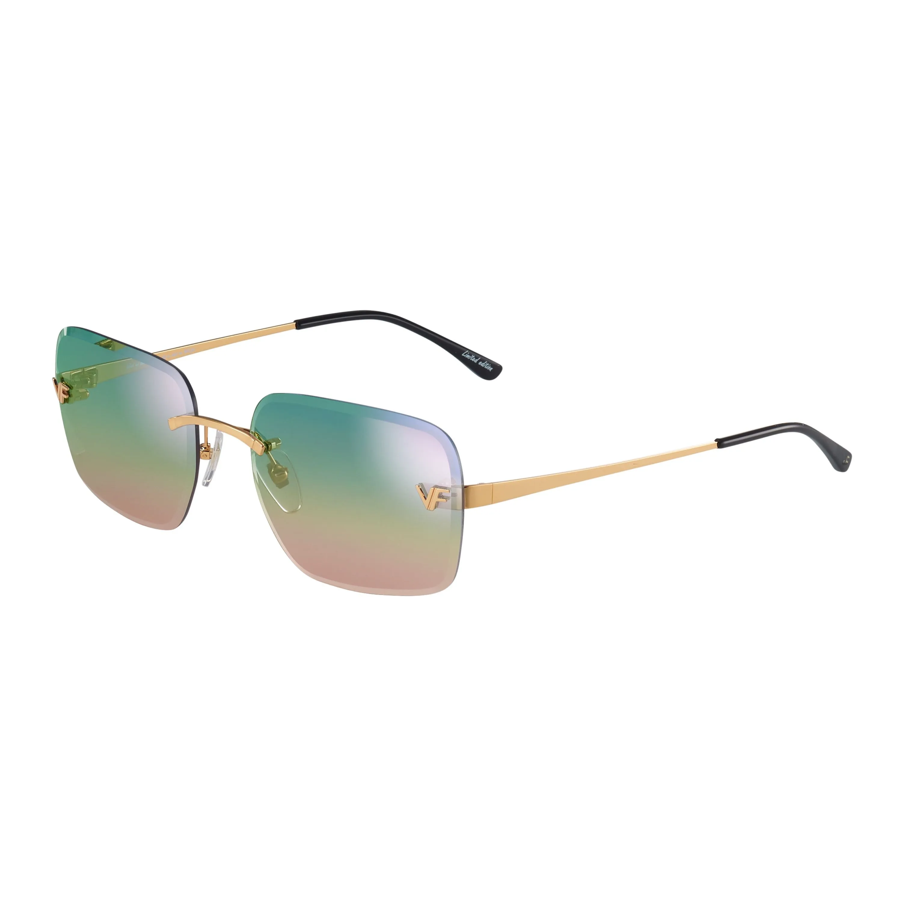 Rivington XL Rimless Drill Mount 24KT Gold