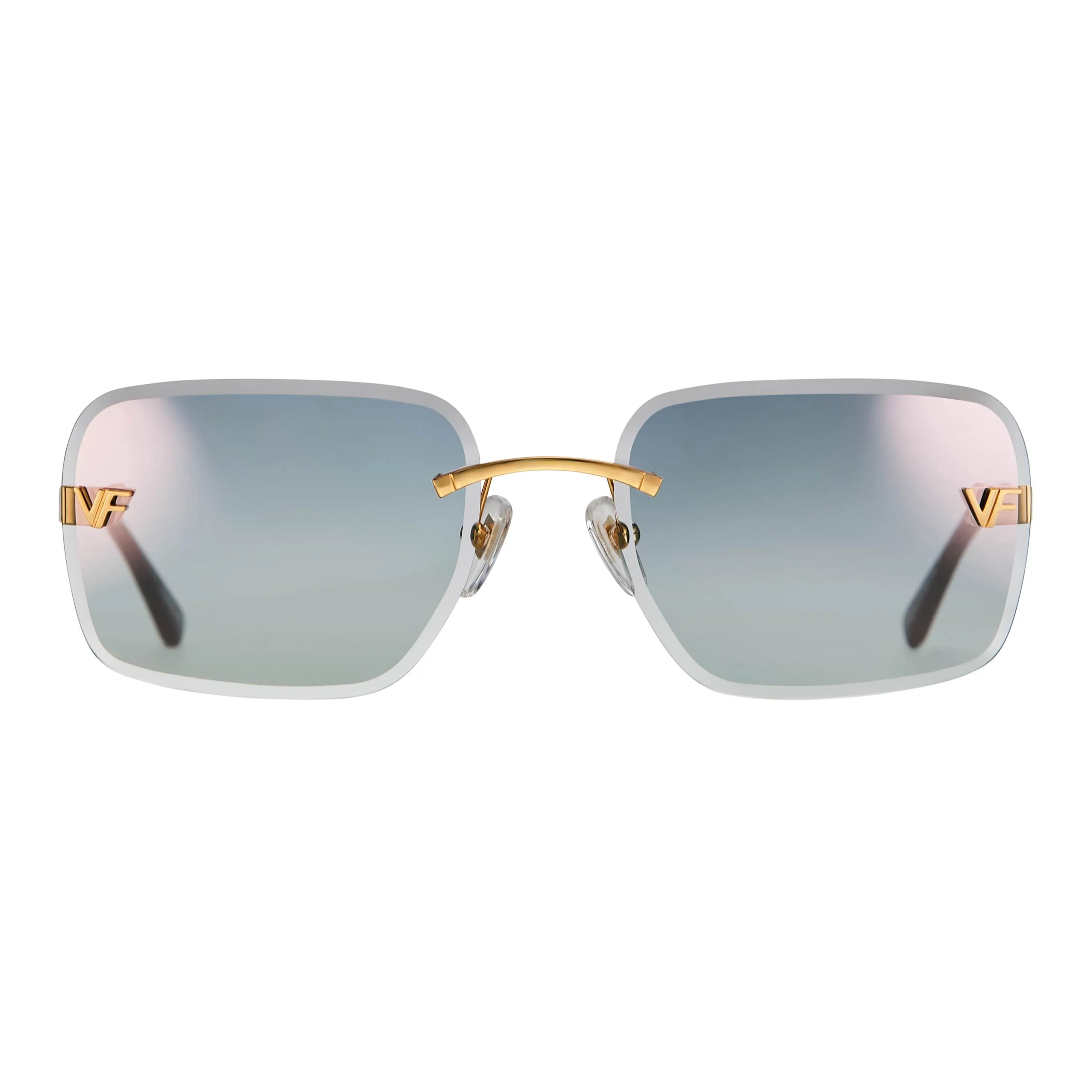 Rivington XL Rimless Drill Mount 24KT Gold