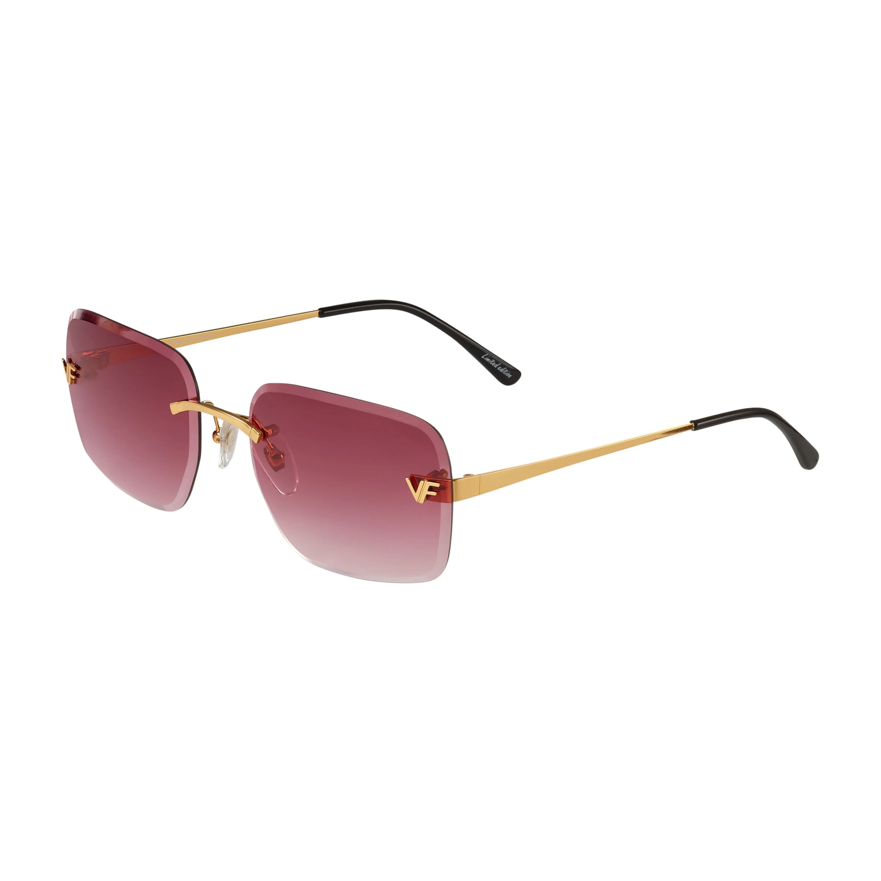Rivington XL Rimless Drill Mount 24KT Gold