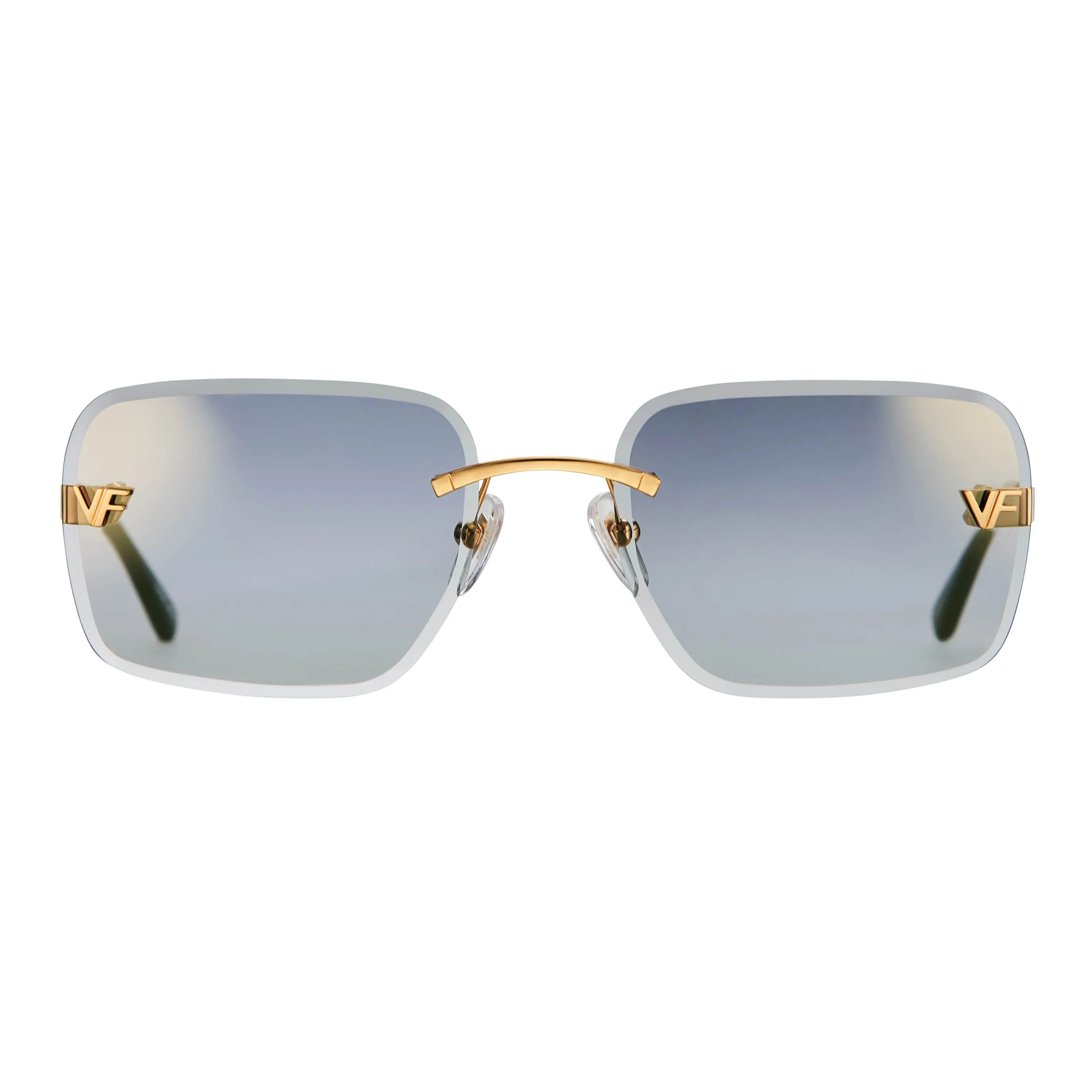 Rivington XL Rimless Drill Mount 24KT Gold