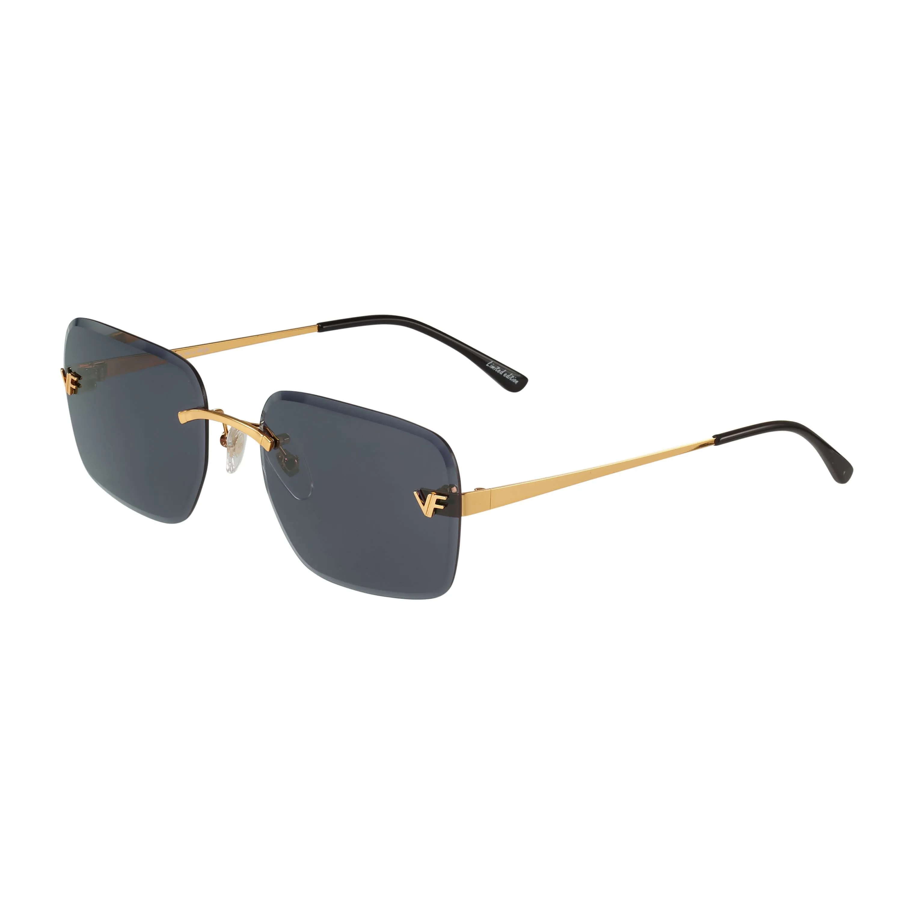 Rivington XL Rimless Drill Mount 24KT Gold