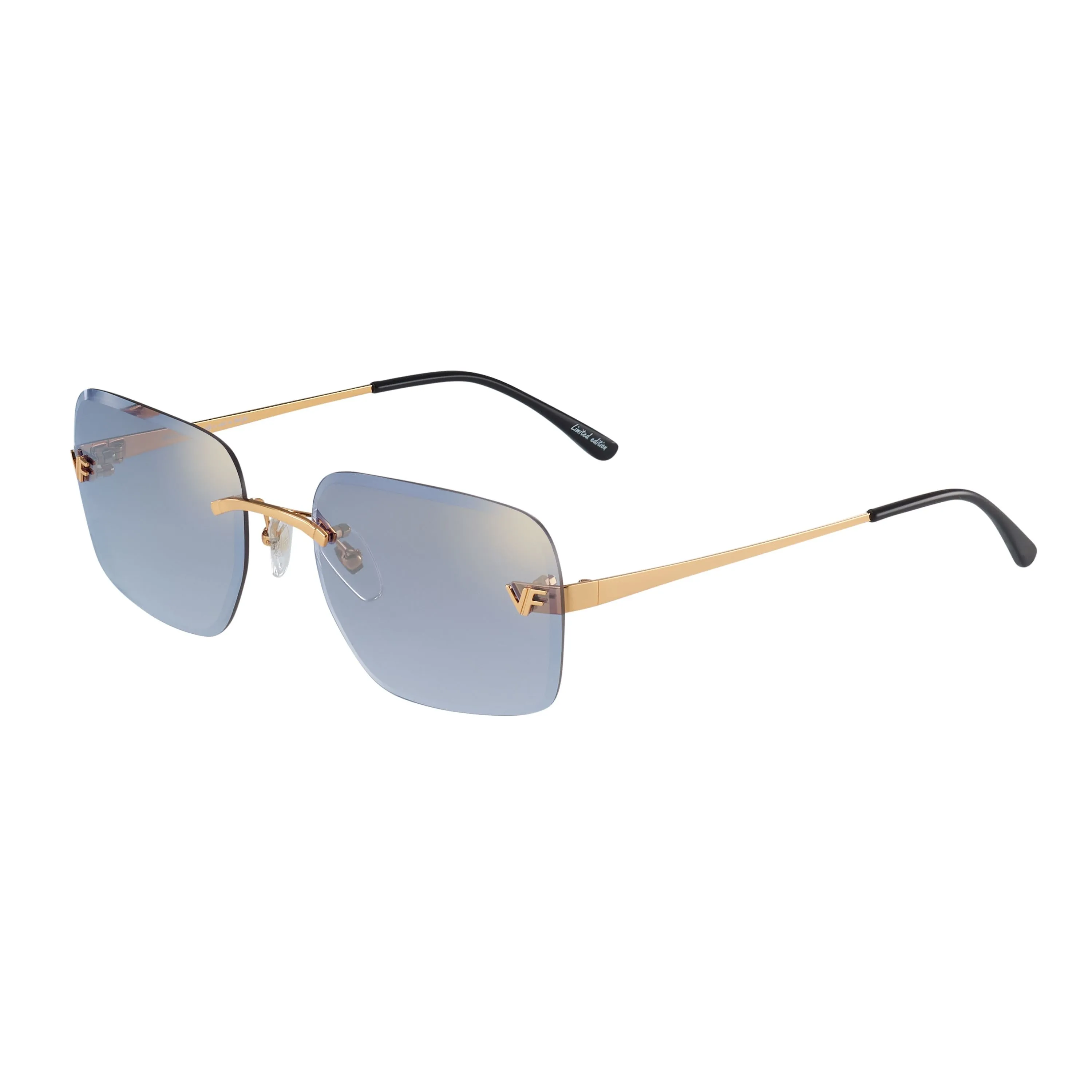 Rivington XL Rimless Drill Mount 24KT Gold