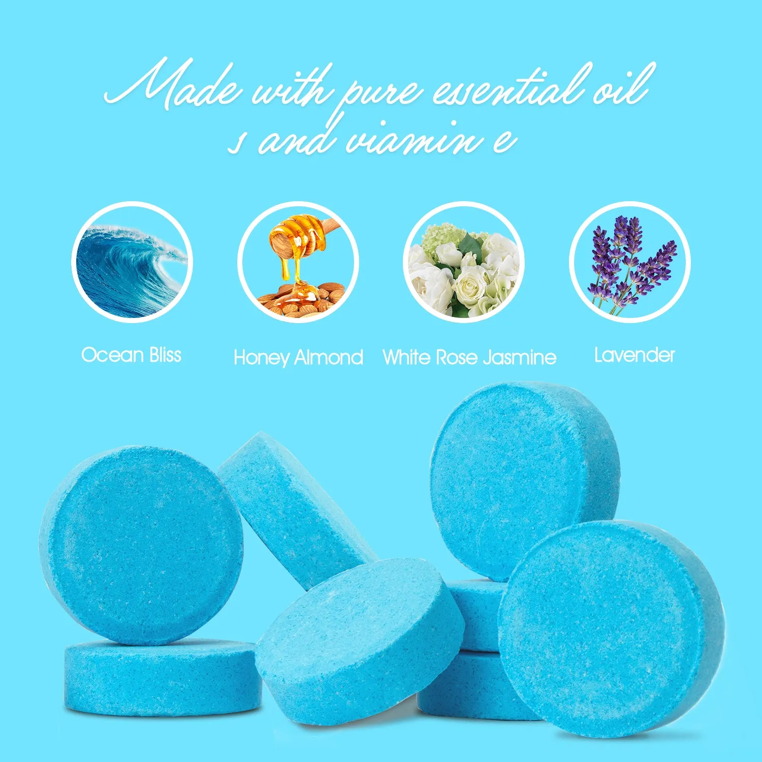 Shower Steamers Aromatherapy Self Care Gift - 8 pc Essential Oils Shower Bombs